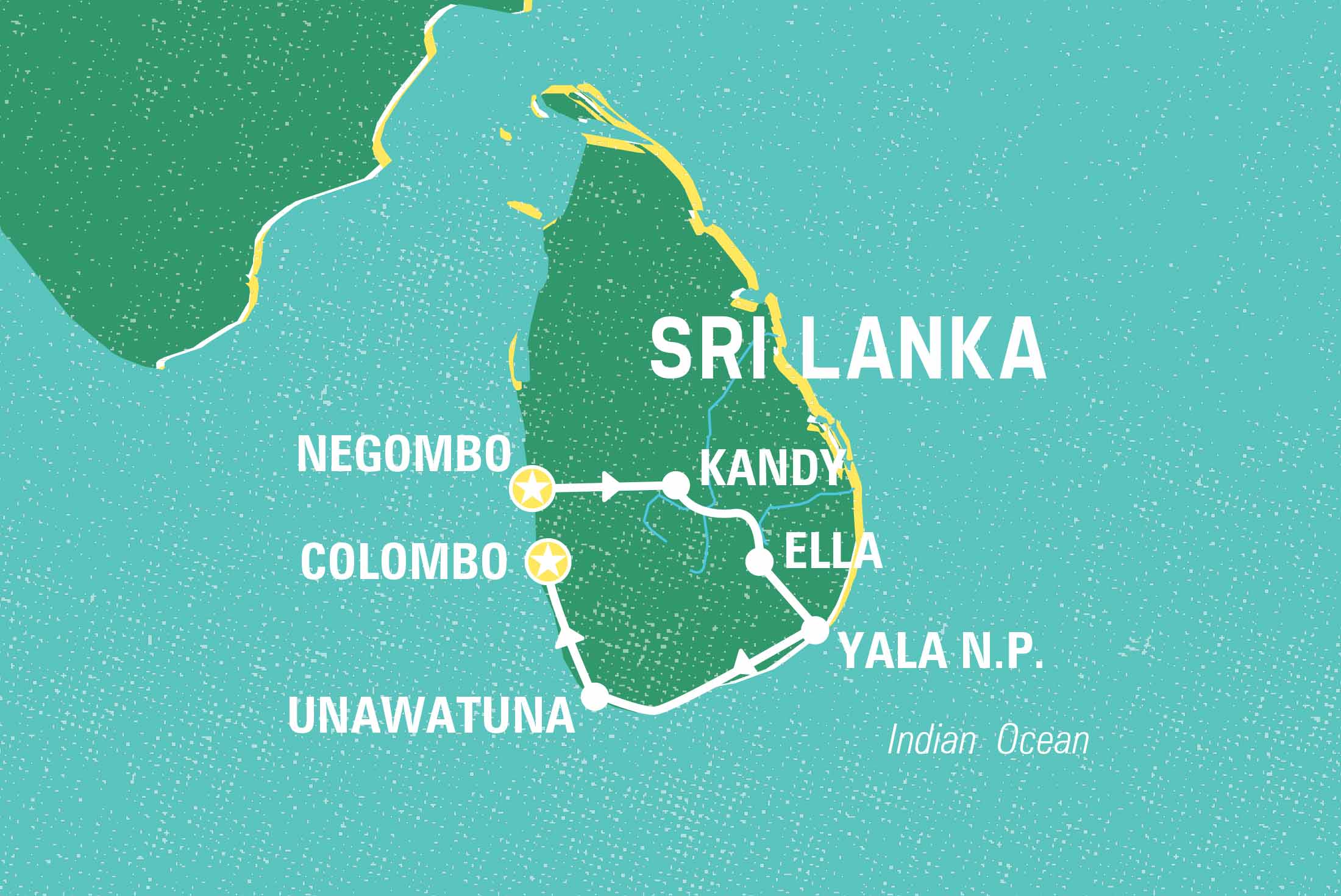 Унаватуна Шри Ланка на карте
