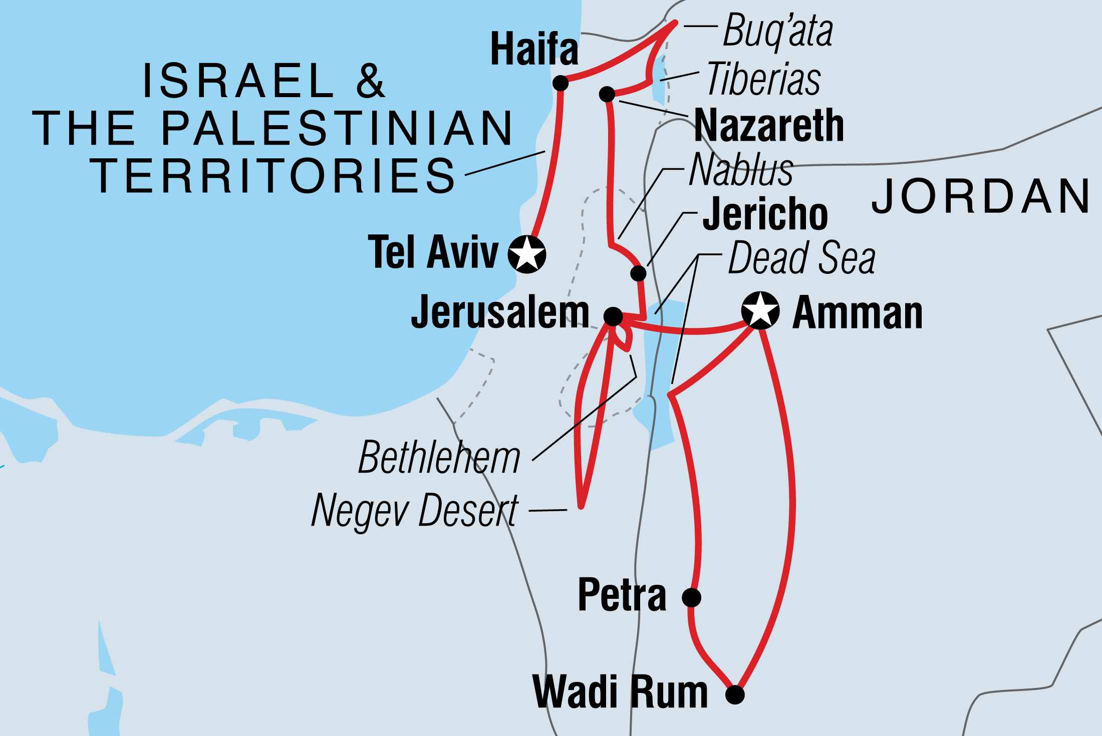 travel between israel and palestine