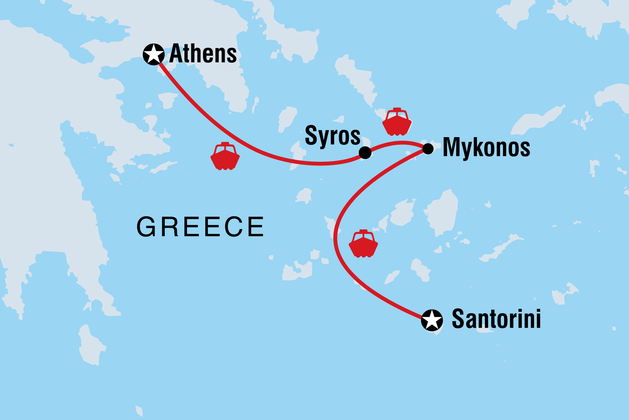 athens to santorini travel options