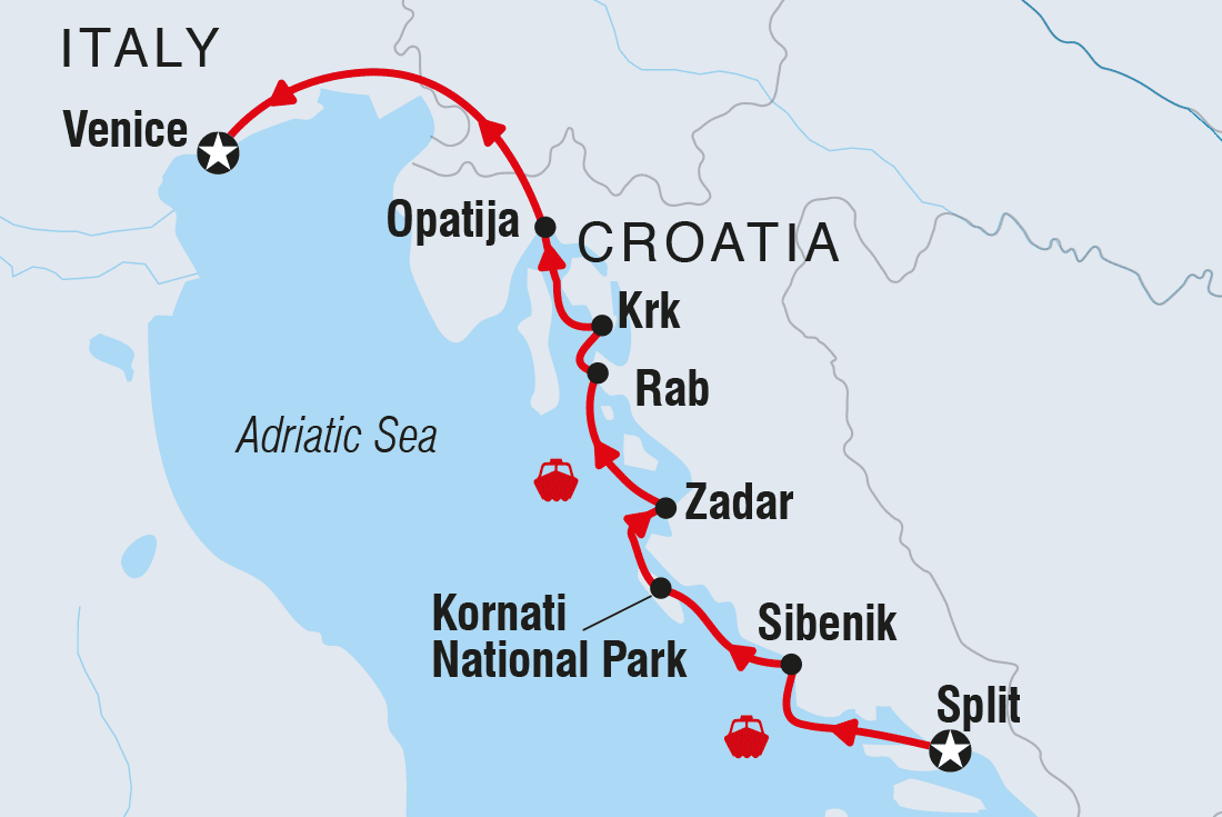 travel from split to venice