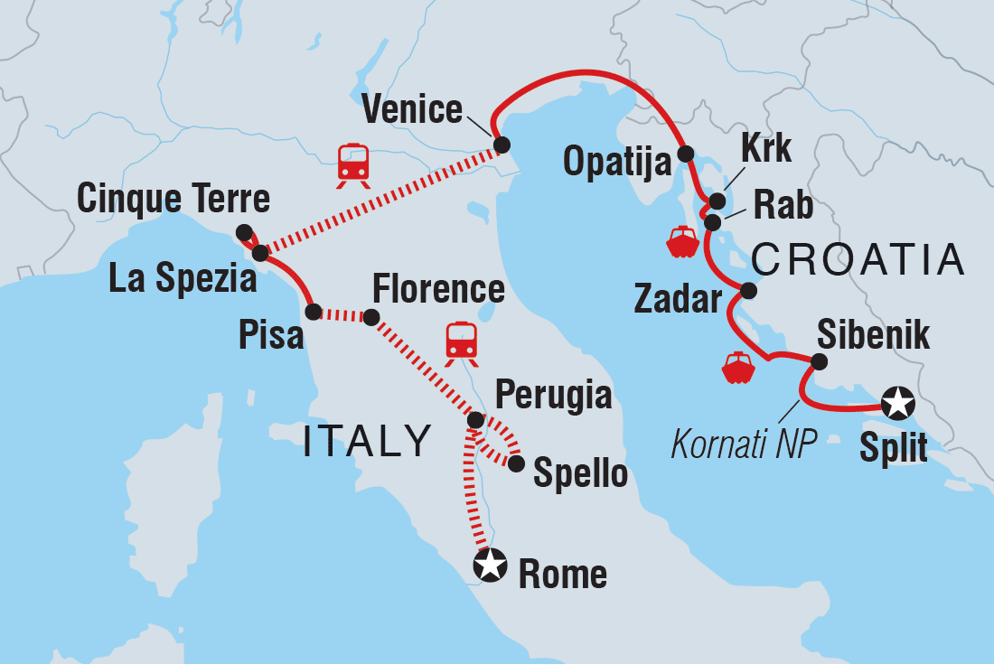 map croatia and italy        <h3 class=