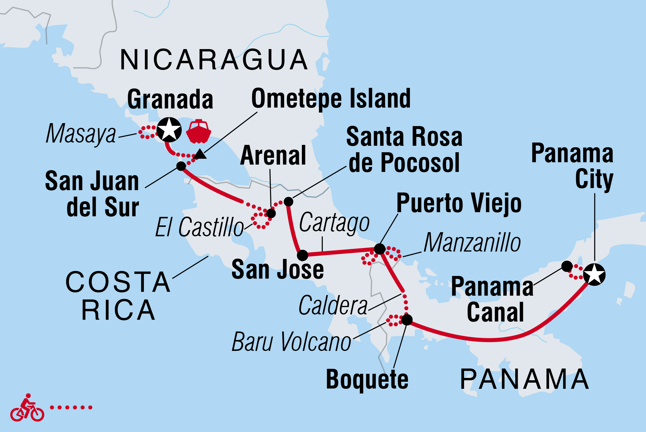 travel to costa rica and nicaragua