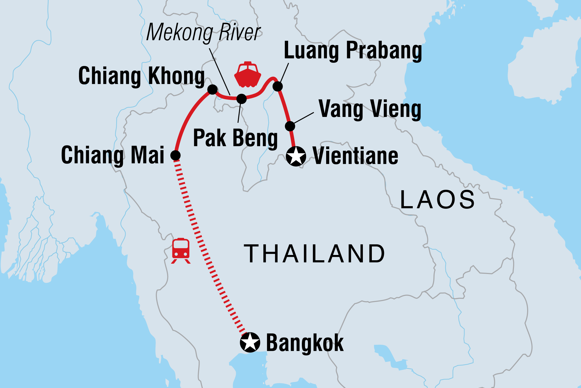 travel bangkok to laos