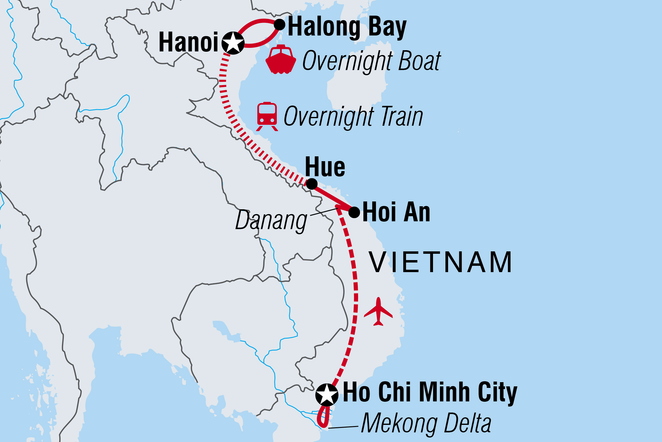 ho chi minh to hanoi tour