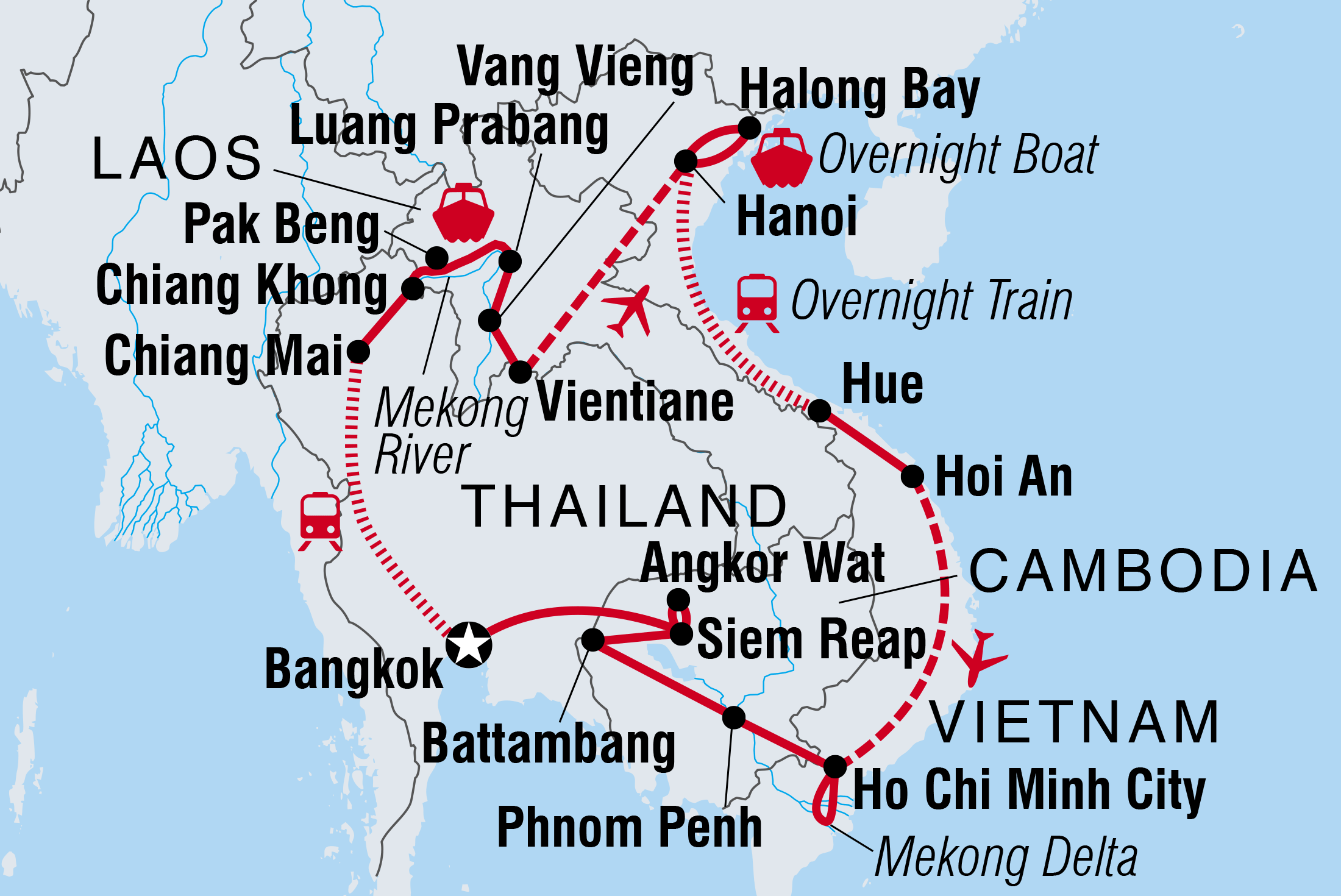 south east asia tour itinerary