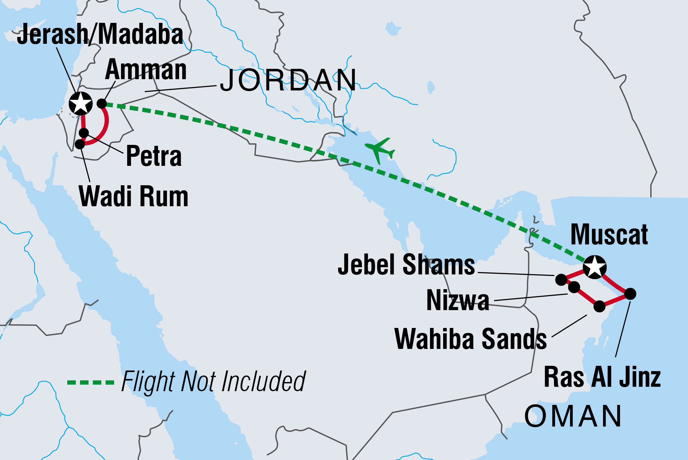 oman and jordan tour