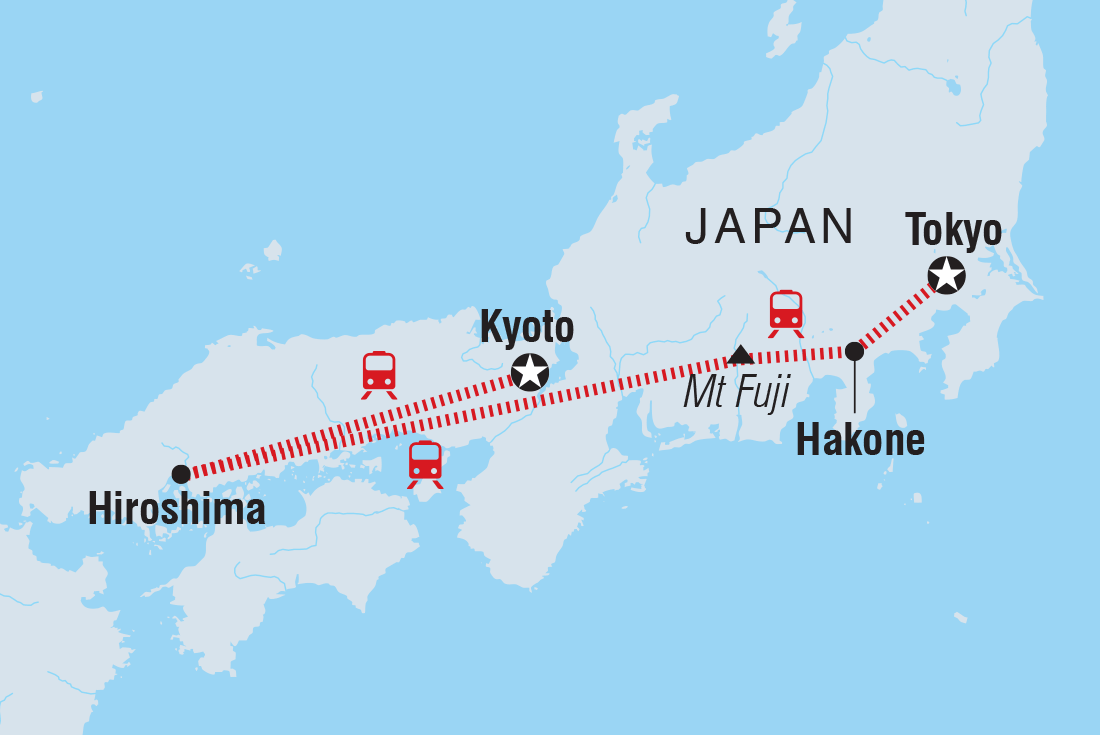 tourhub | Intrepid Travel | Japan Family Holiday | Tour Map