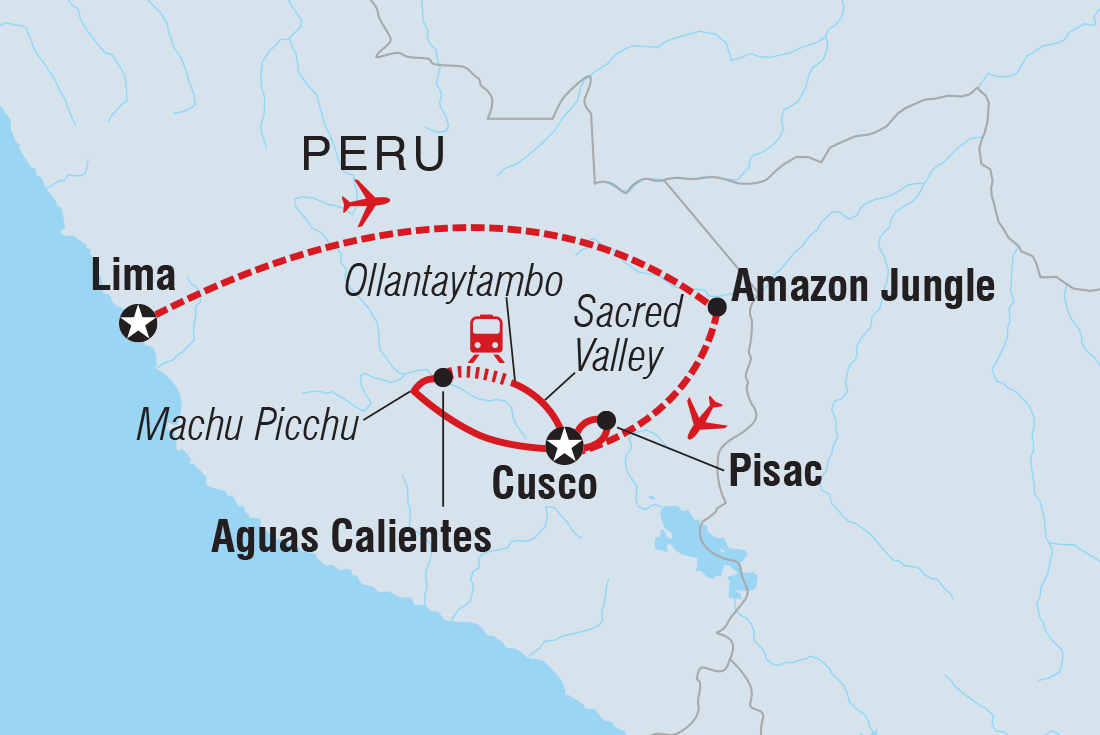 tourhub | Intrepid Travel | Peru Family Holiday | Tour Map