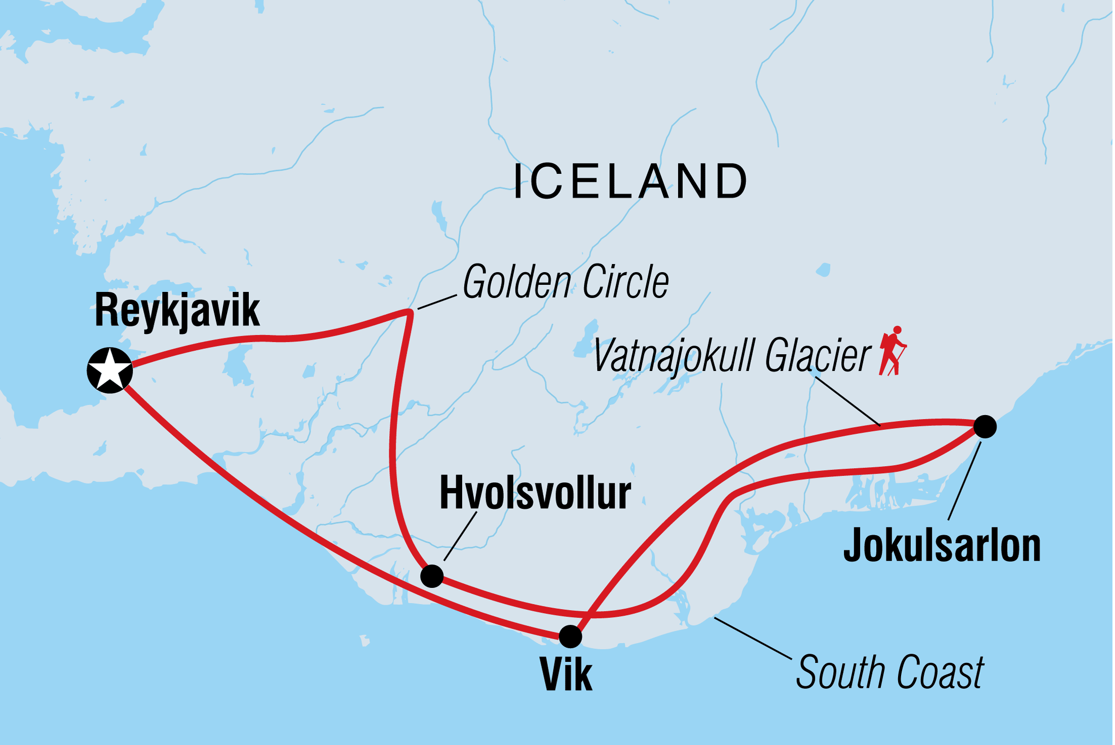 tourhub | Intrepid Travel | Northern Lights Escape | Tour Map