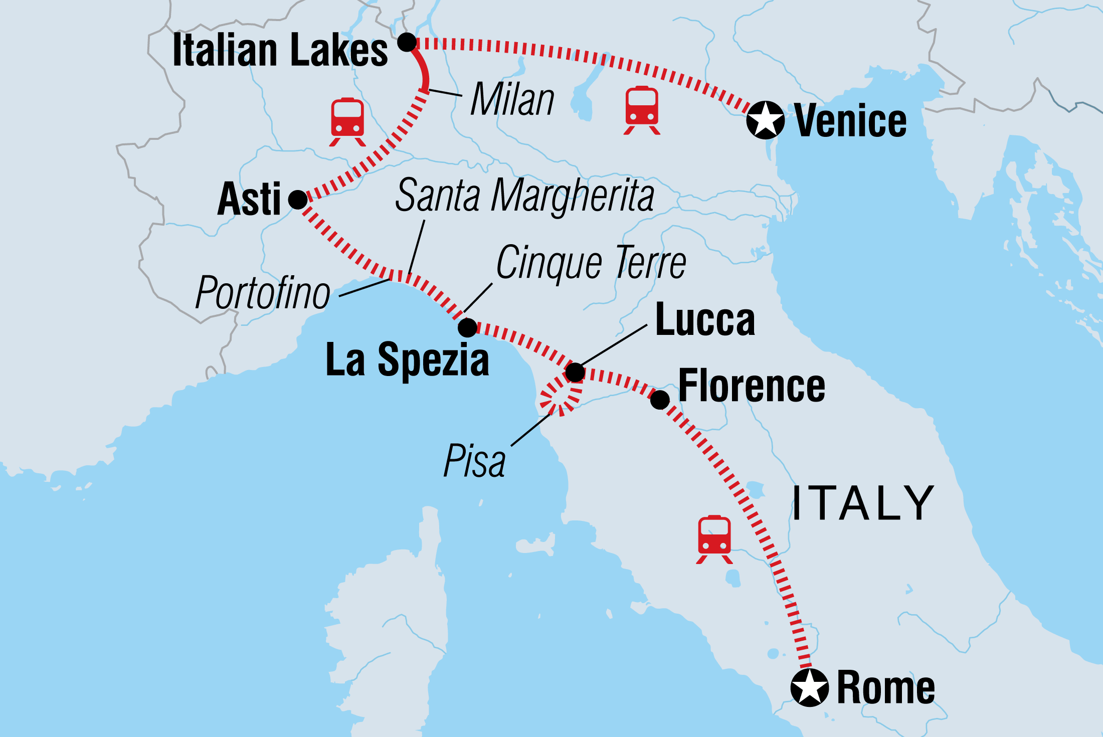 rome to venice travel time