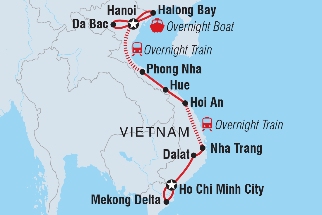 tourhub | Intrepid Travel | Best of Vietnam | Tour Map