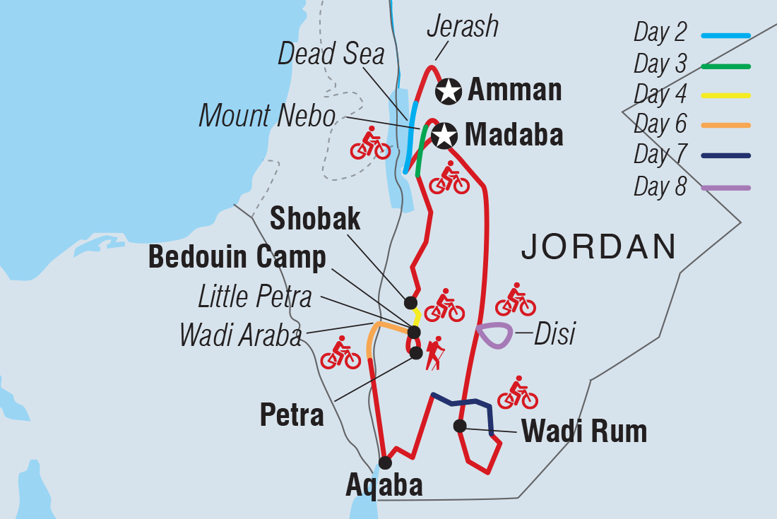 Wadi rum 2025 petra distance