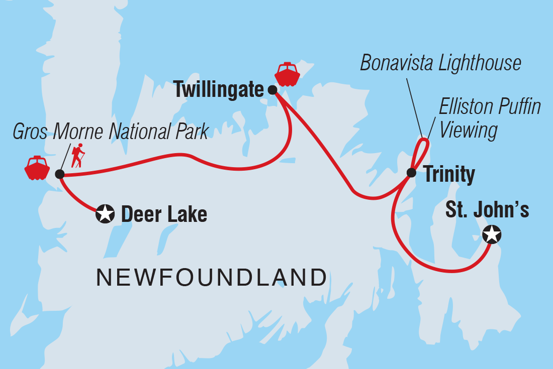 gros morne national park map