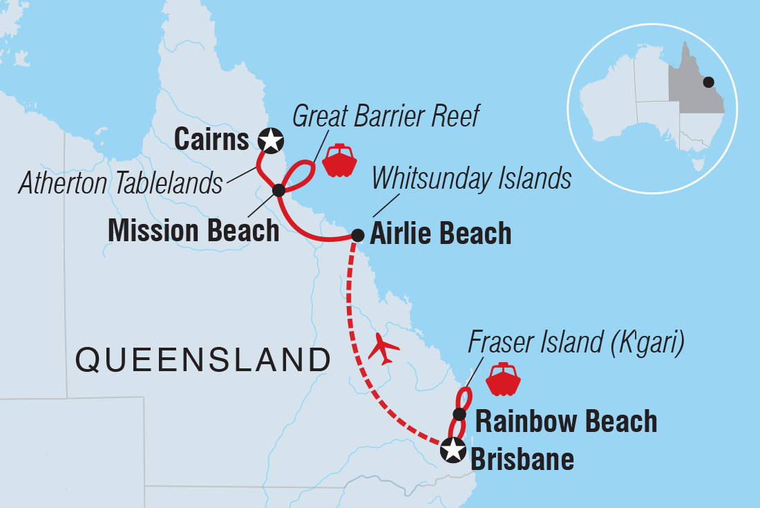 Brisbane to Cairns Adventure