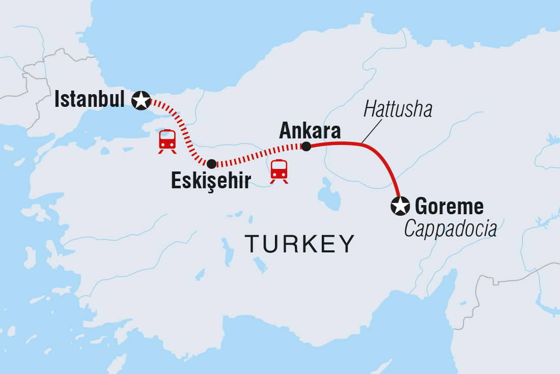 tourhub | Intrepid Travel | Turkey Backroads | Tour Map