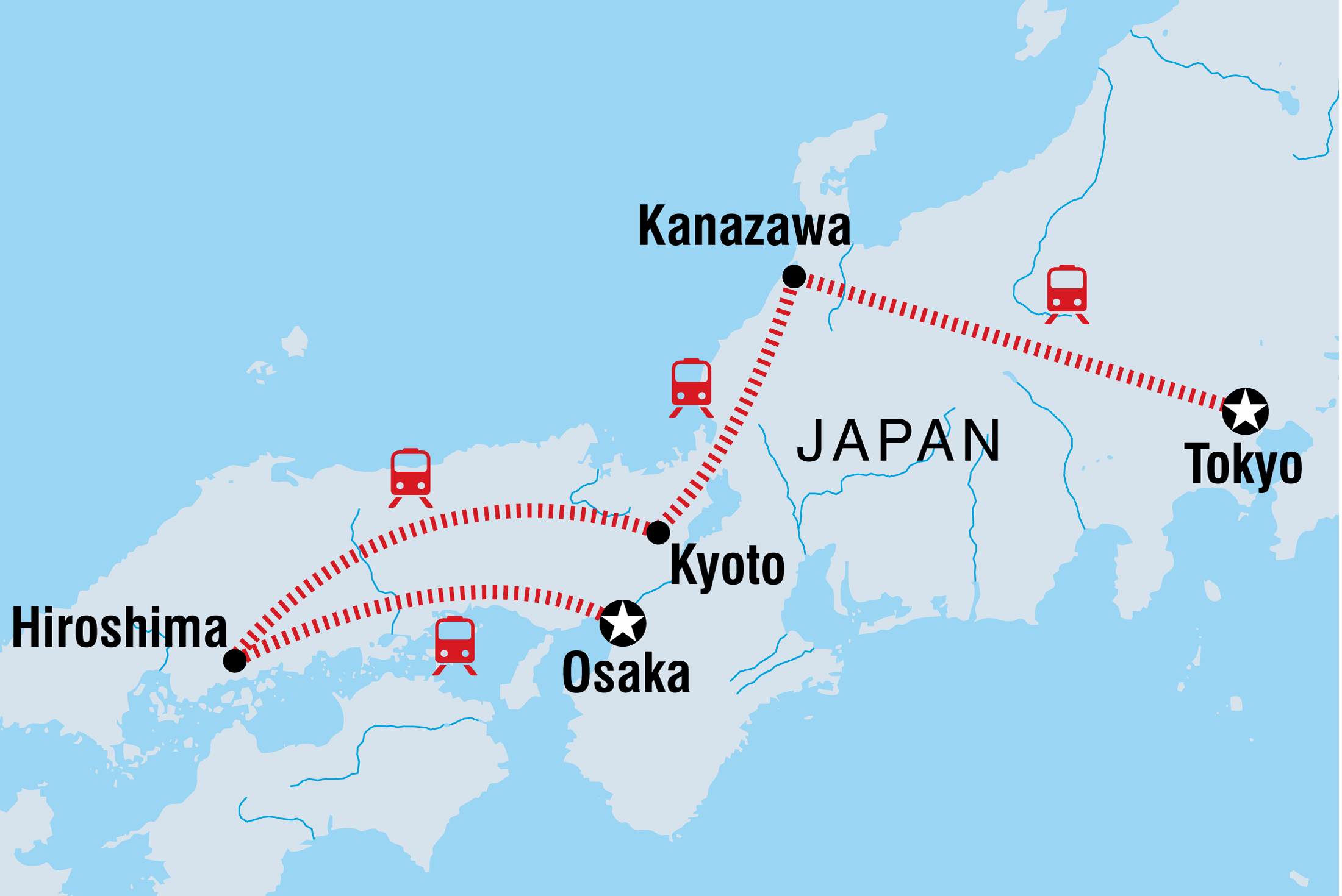 tourhub | Intrepid Travel | Essential Japan | Tour Map