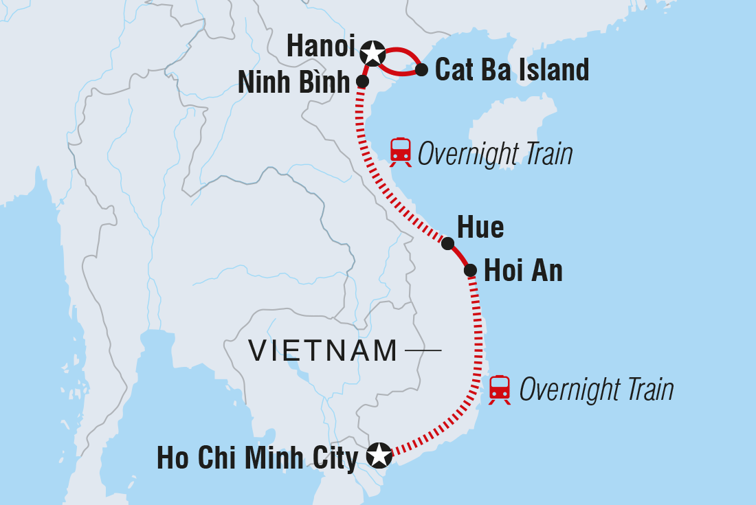 tourhub | Intrepid Travel | Essential Vietnam | Tour Map