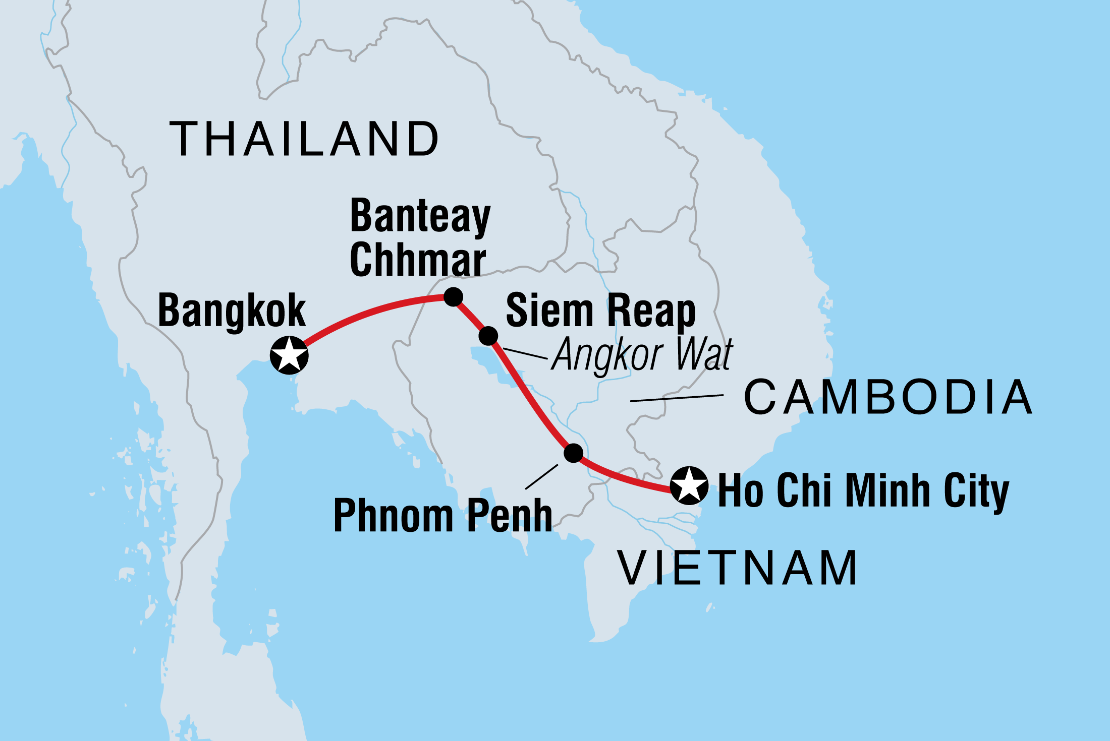 tourhub | Intrepid Travel | Essential Cambodia | Tour Map