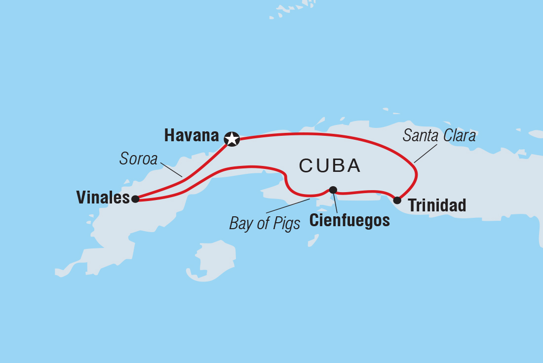 tourhub | Intrepid Travel | Premium Cuba  | Tour Map