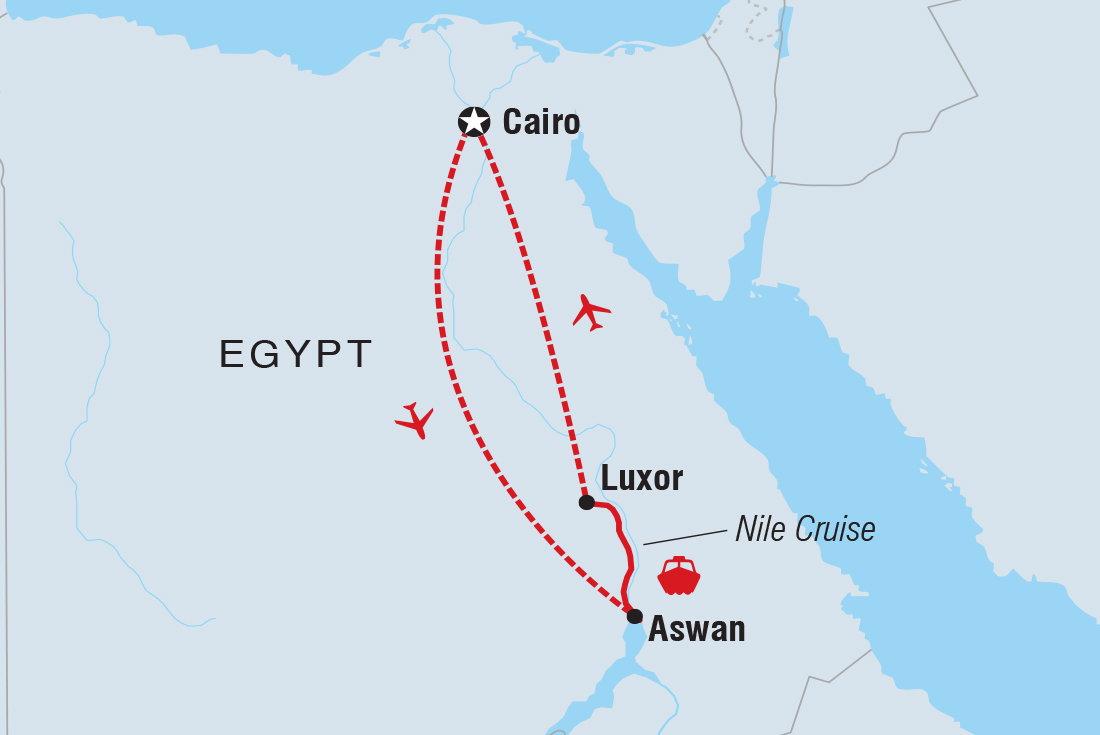 tourhub | Intrepid Travel | Premium Egypt | Tour Map