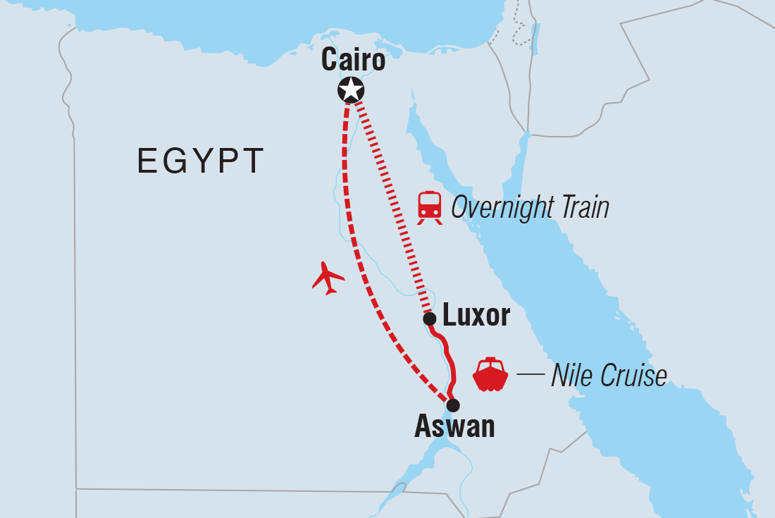tourhub | Intrepid Travel | Classic Egypt			 | Tour Map