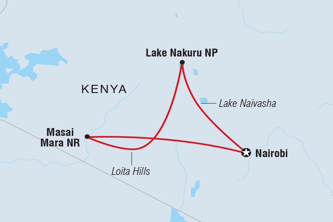 tourhub | Intrepid Travel | Premium Kenya | Tour Map