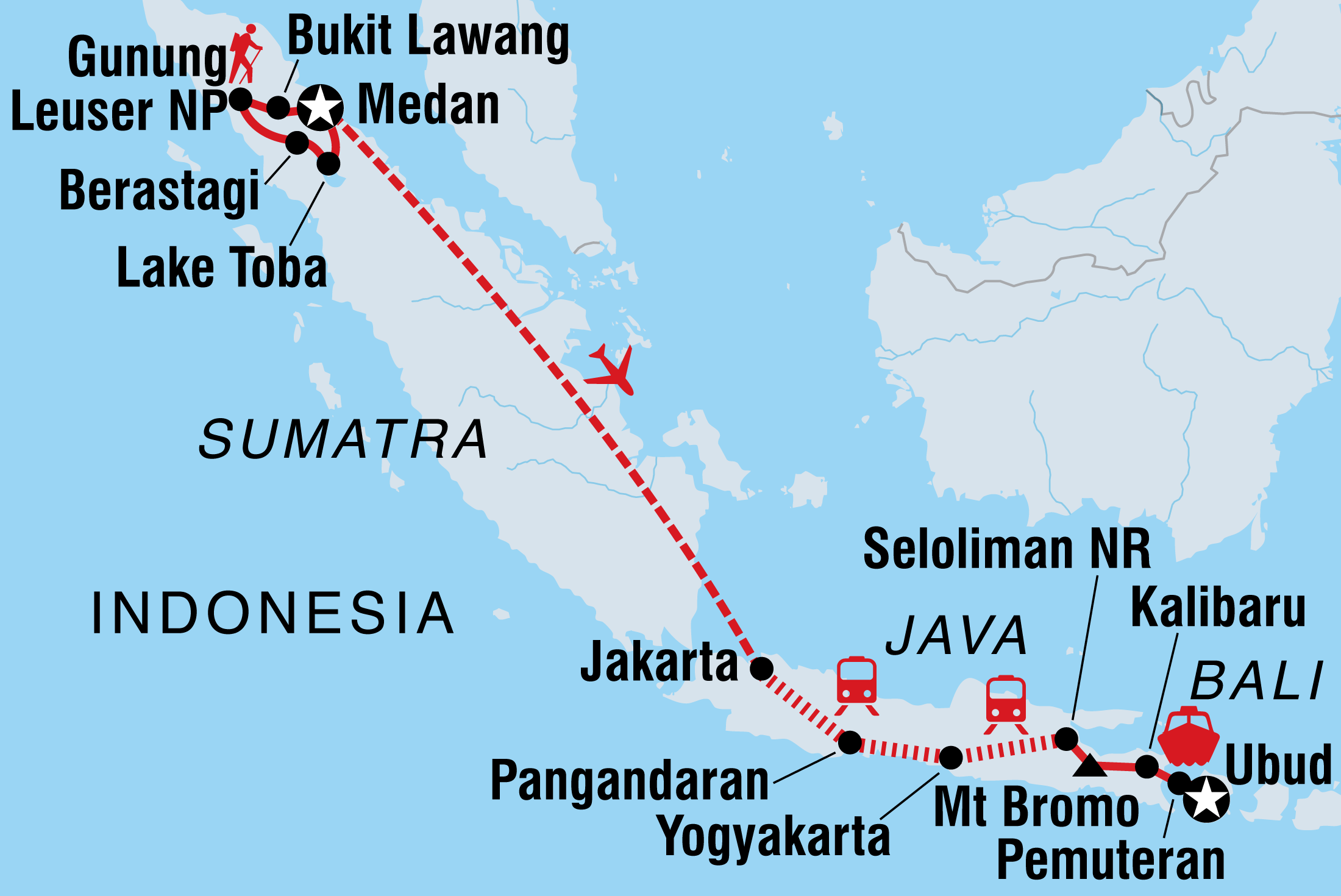 tourhub | Intrepid Travel | Best of Indonesia | Tour Map