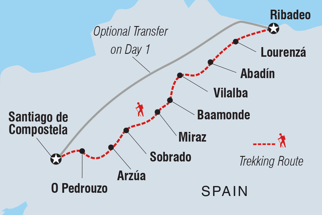 tourhub | Intrepid Travel | Camino del Norte hike | Tour Map