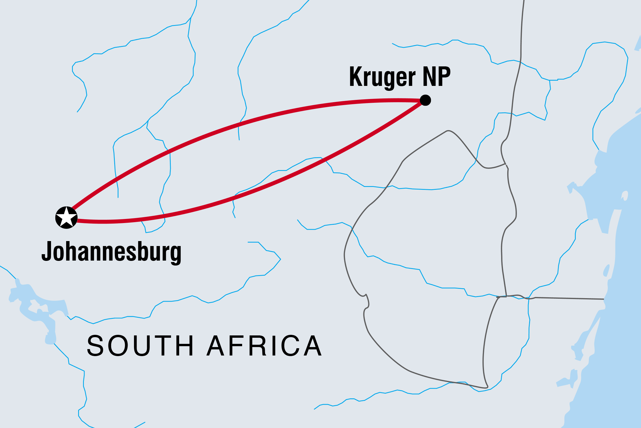 tourhub | Intrepid Travel | Wild Kruger Camping | Tour Map