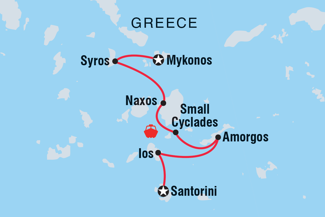 Sail Greece: Santorini to Mykonos