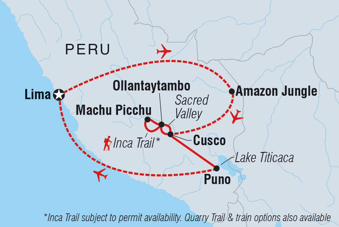 tourhub | Intrepid Travel | Real Peru | Tour Map