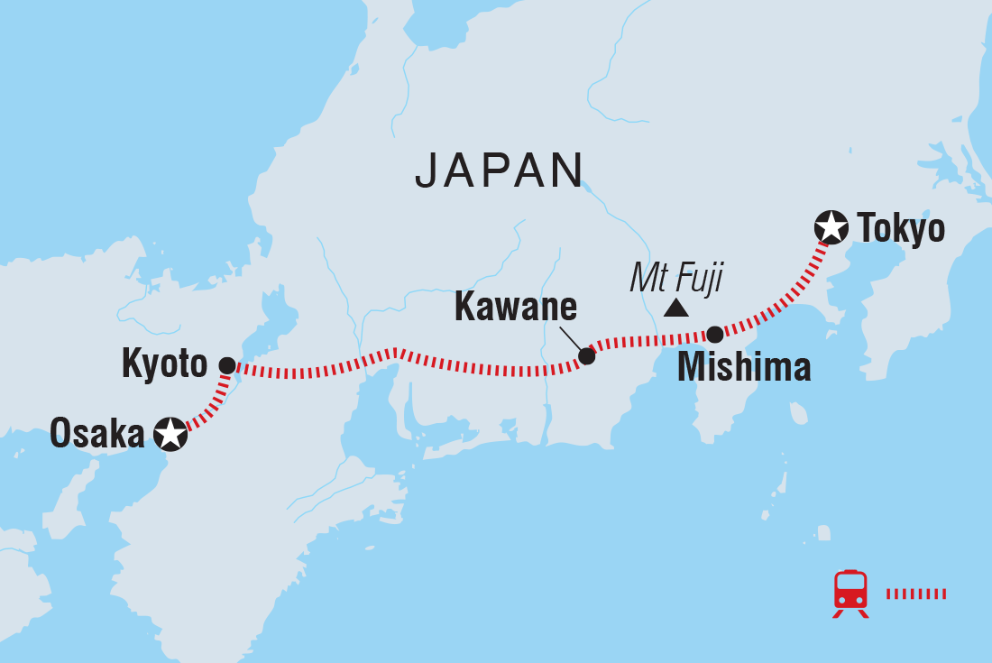 tourhub | Intrepid Travel | Japan Highlights | Tour Map