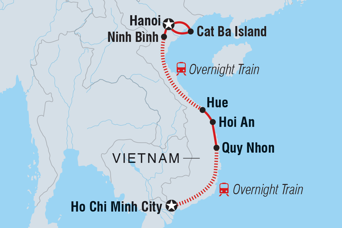 tourhub | Intrepid Travel | Essential Vietnam | Tour Map