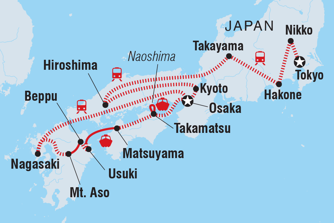 Ultimate Japan Itinerary Map