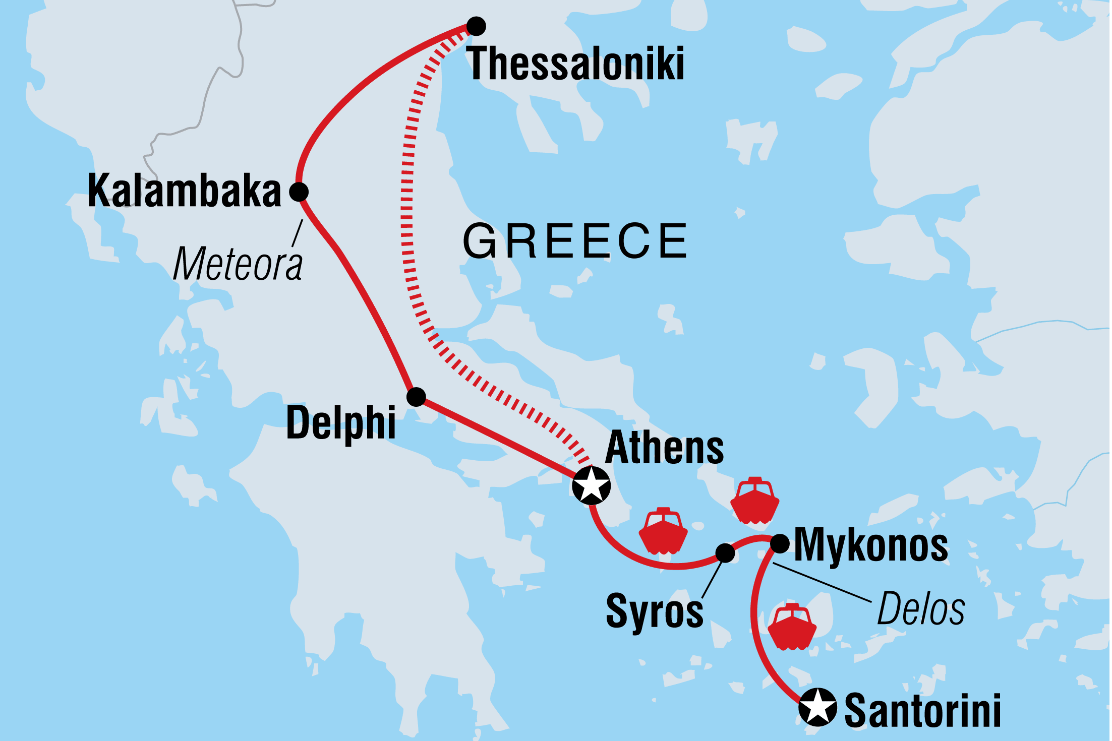 tourhub | Intrepid Travel | Best of Greece | Tour Map