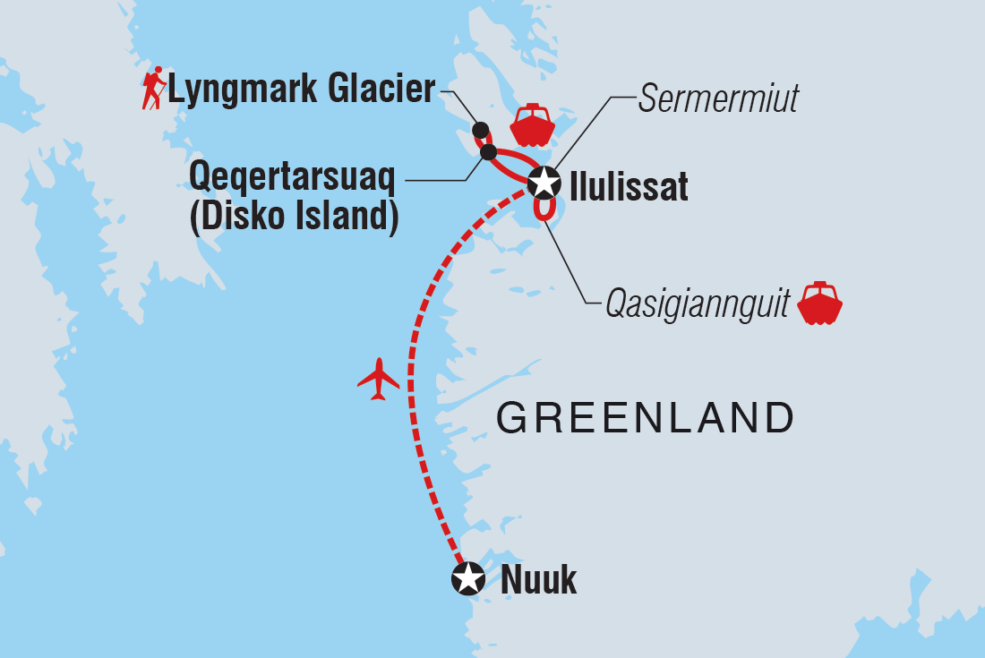 tourhub | Intrepid Travel | Greenland Expedition | Tour Map