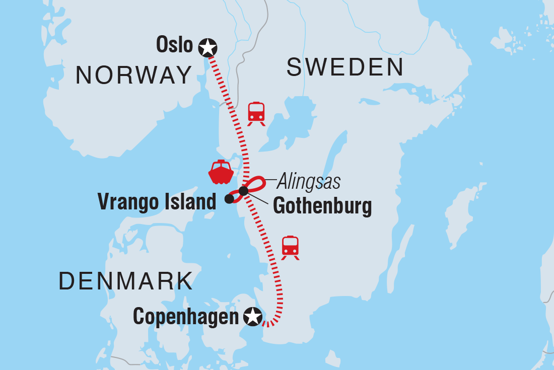 A Taste of Scandinavia Itinerary Map
