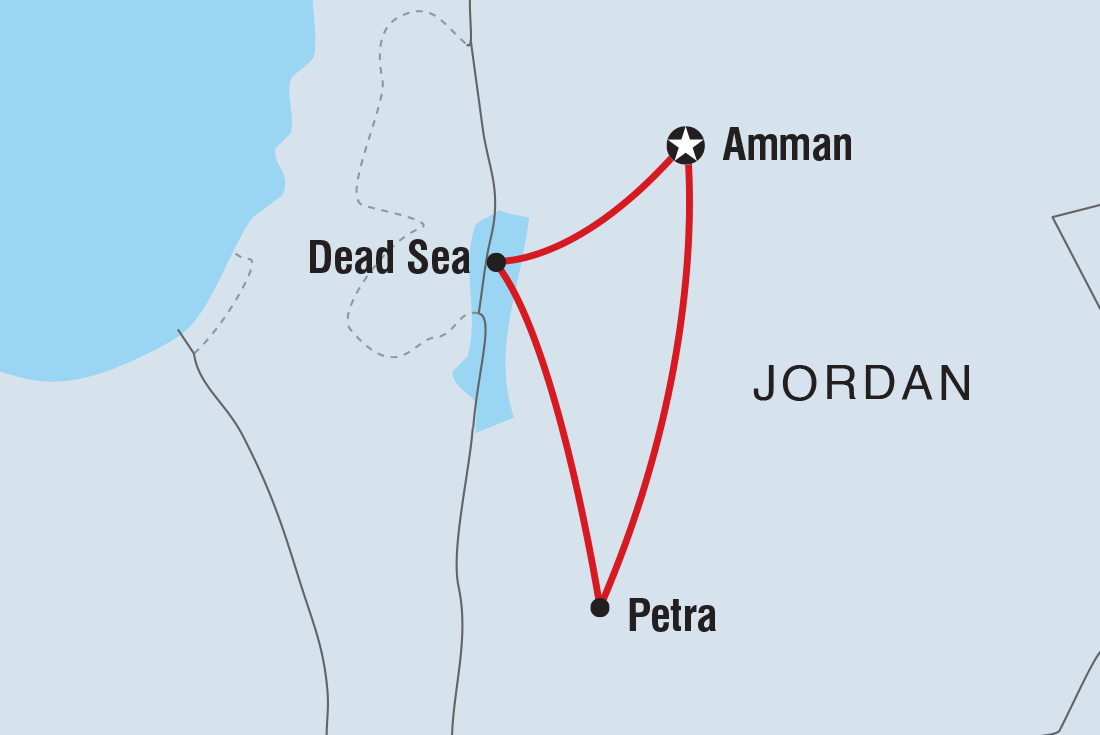 Petra Independent Short Break route map
