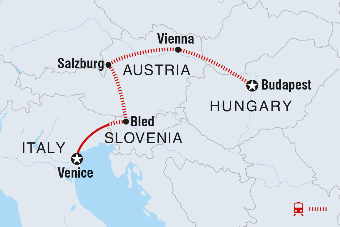 Discover Central Europe Itinerary Map