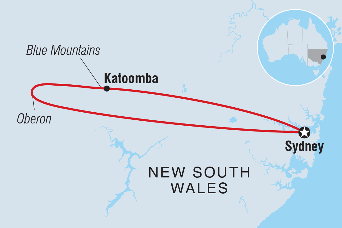 Best of Sydney & Blue Mountains Itinerary Map