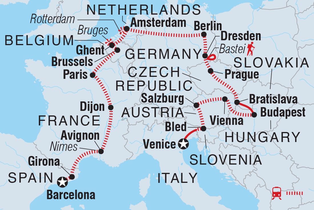 Barcelona to Venice