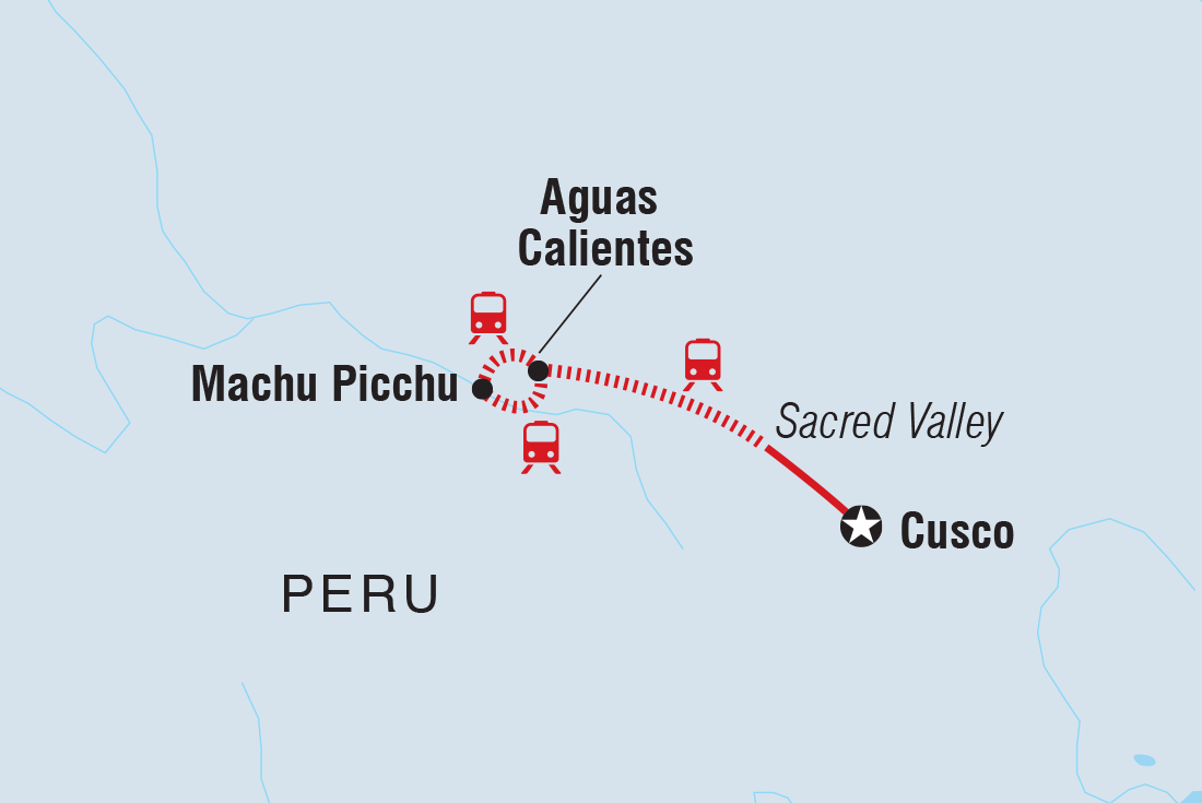 Machu Picchu by Train Independent Short Break Itinerary Map