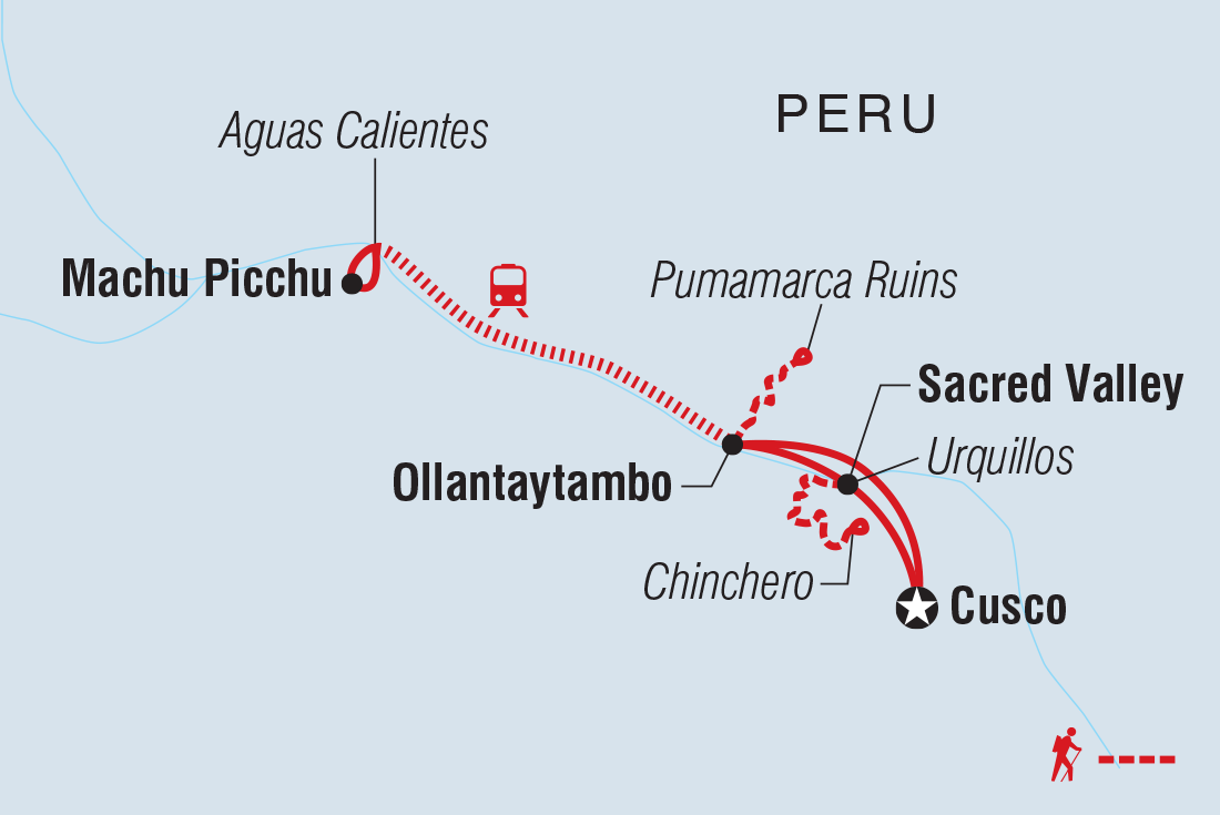 Peru: Women's Expedition route map