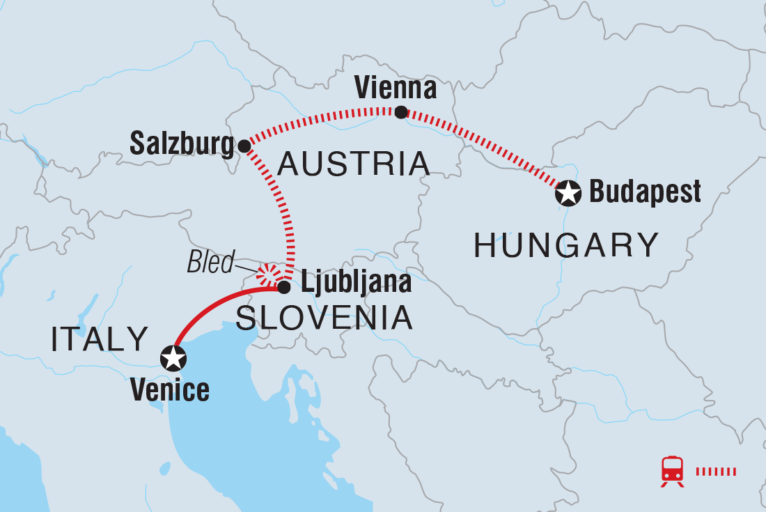 Discover Central Europe Itinerary Map