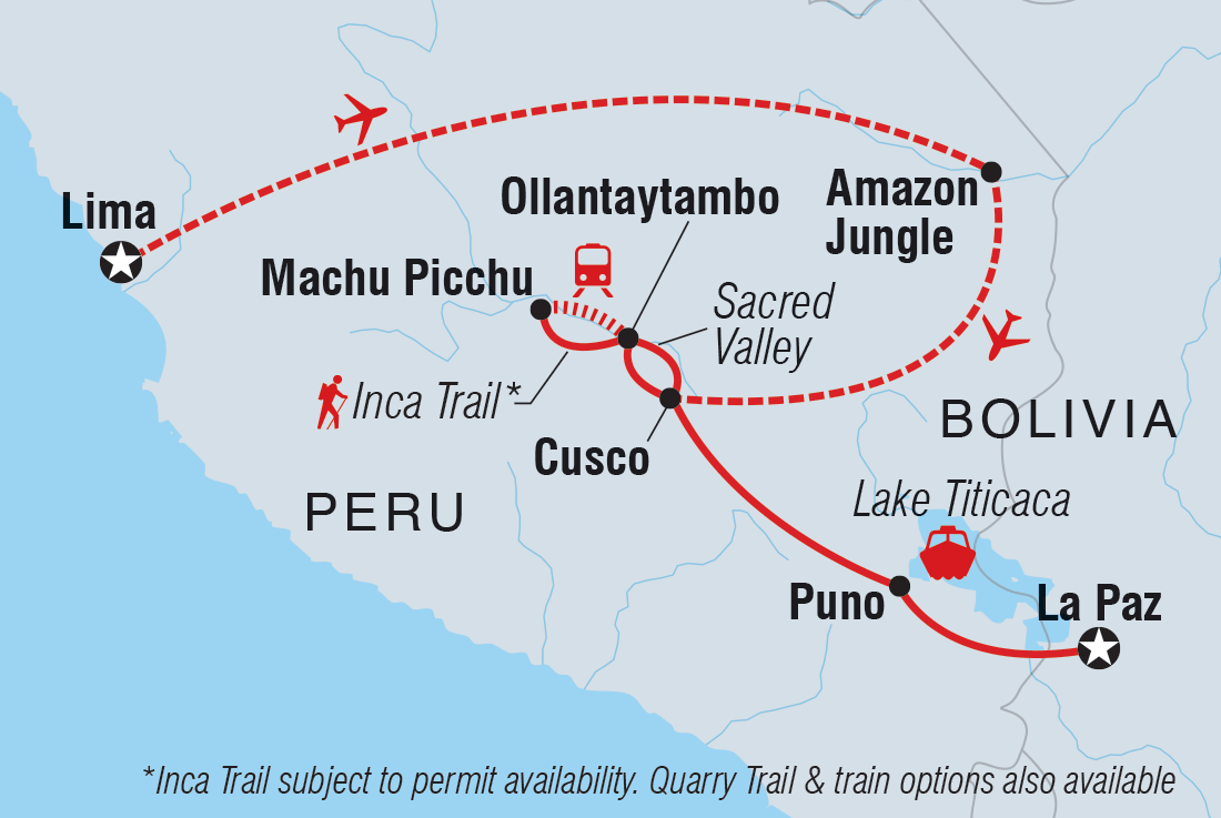 18 to 35s Real Peru to Bolivia