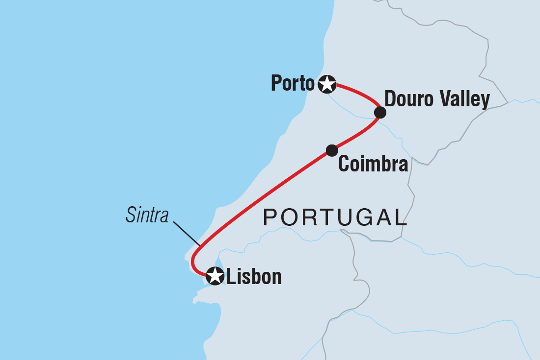 Premium Portugal Itinerary Map