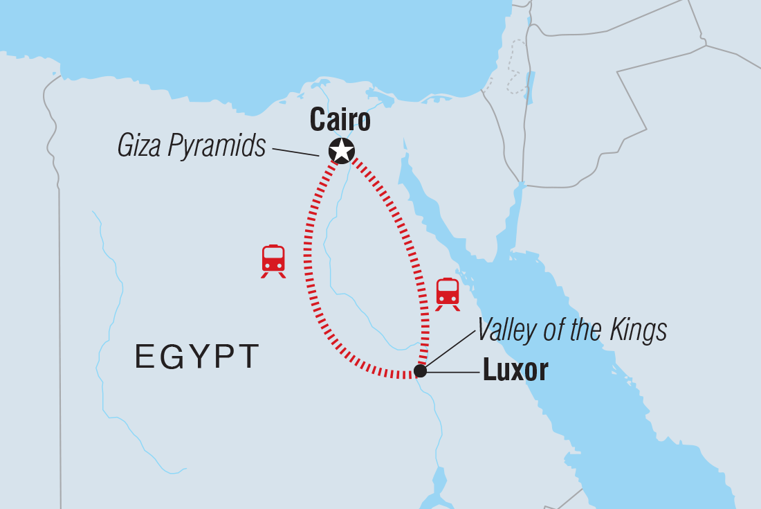 Simply Egypt route map