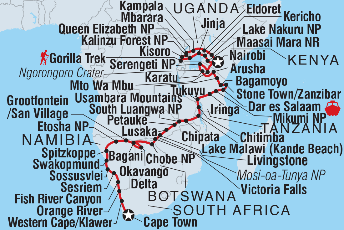 Africa Encompassed Northbound