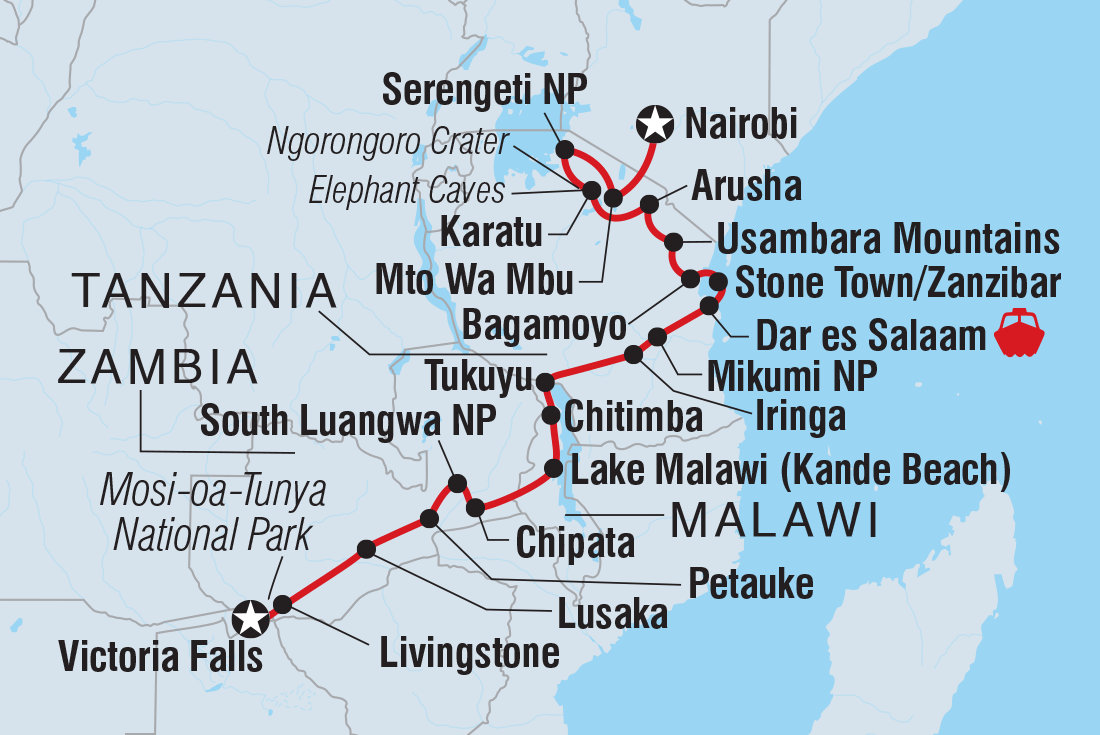 Vic Falls to Kenya