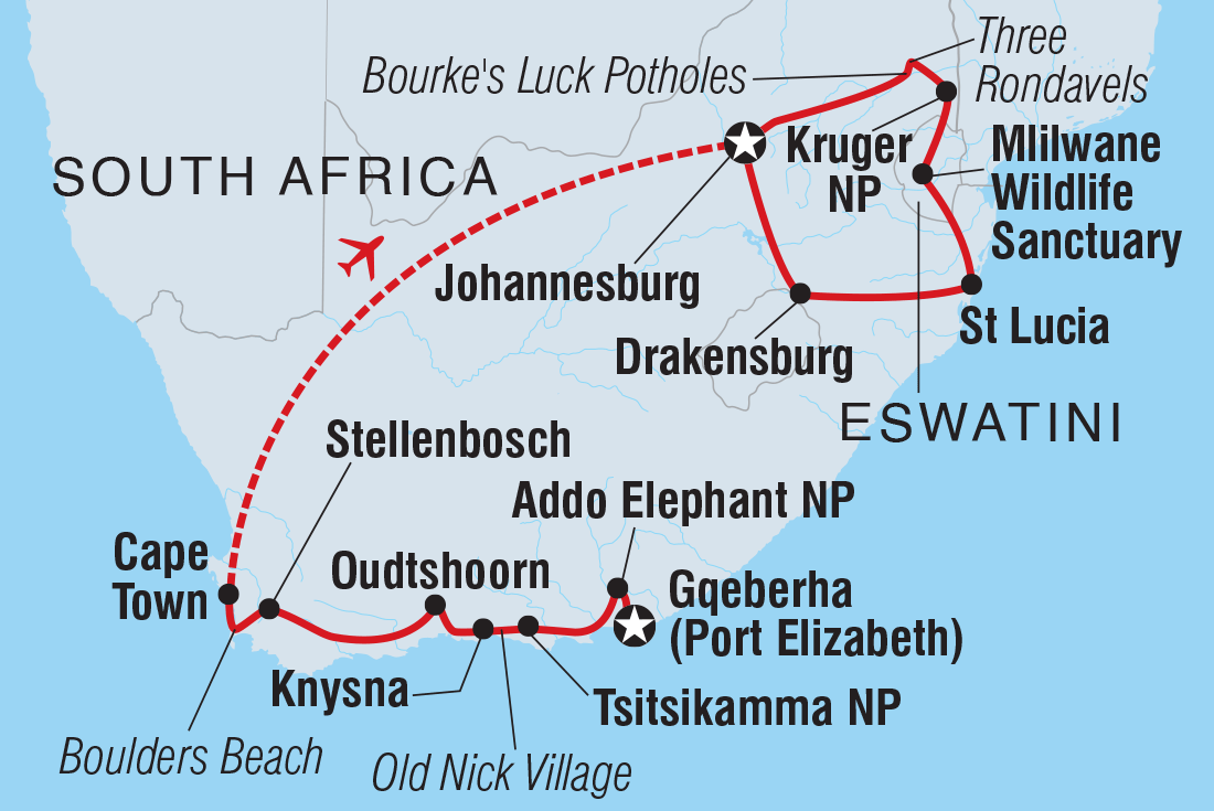 South Africa's Kruger, Coast & Garden Route